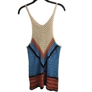 Crochet Boho Unique Tank Top Cover up New